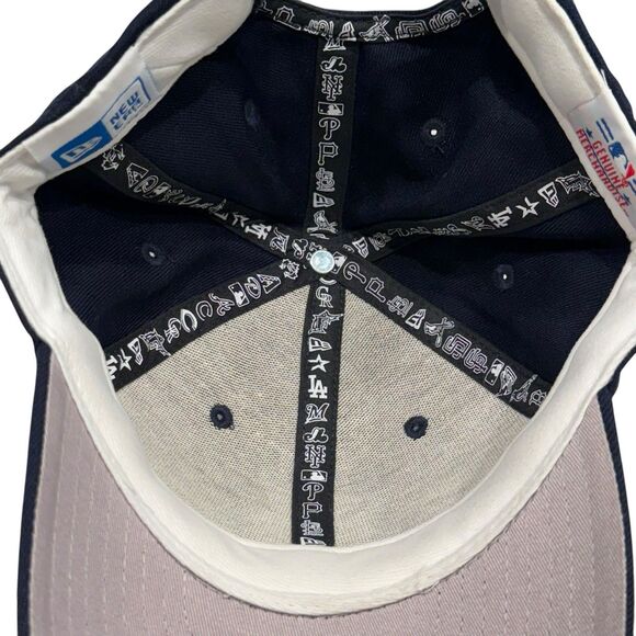 New York Yankees Strapback Cap Hat Navy Blue MLB Genuine Merchandise One Sz NEW - Picture 8 of 11